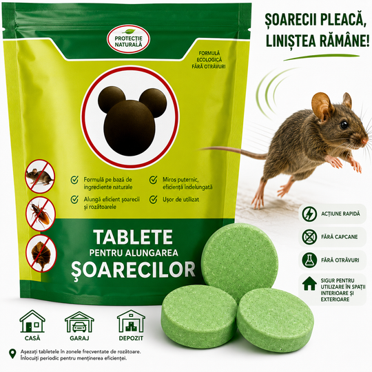 PESTGUARD™ 10 Tablete Repelente cu Acțiune Îndelungată Împotriva Dăunătorilor