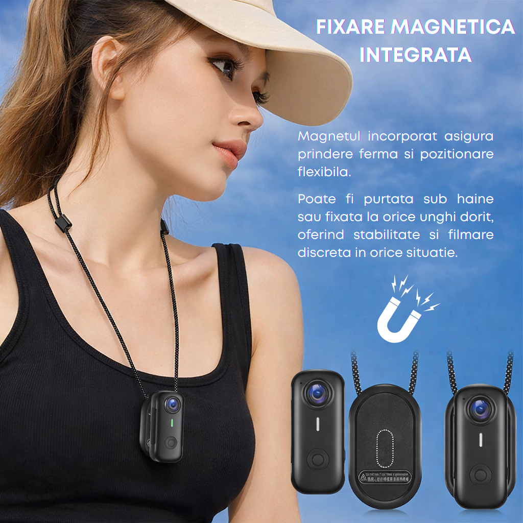 Mini Camera Video 1080P Full HD WiFi pentru Creatori de Continut si Vlog