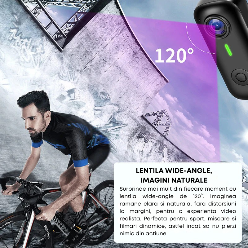 Mini Camera Video 1080P Full HD WiFi pentru Creatori de Continut si Vlog