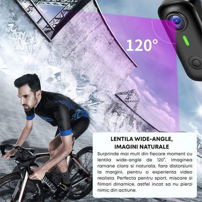 Mini Camera Video 1080P Full HD WiFi pentru Creatori de Continut si Vlog