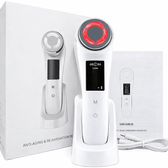 Aparat Lifting Facial 7 Moduri – EMS, RF si LED Anti-Rid si Reintinerirea Tenului - Azora Shop