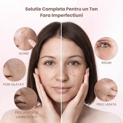 Aparat Lifting Facial 7 Moduri – EMS, RF si LED Anti-Rid si Reintinerirea Tenului - Azora Shop