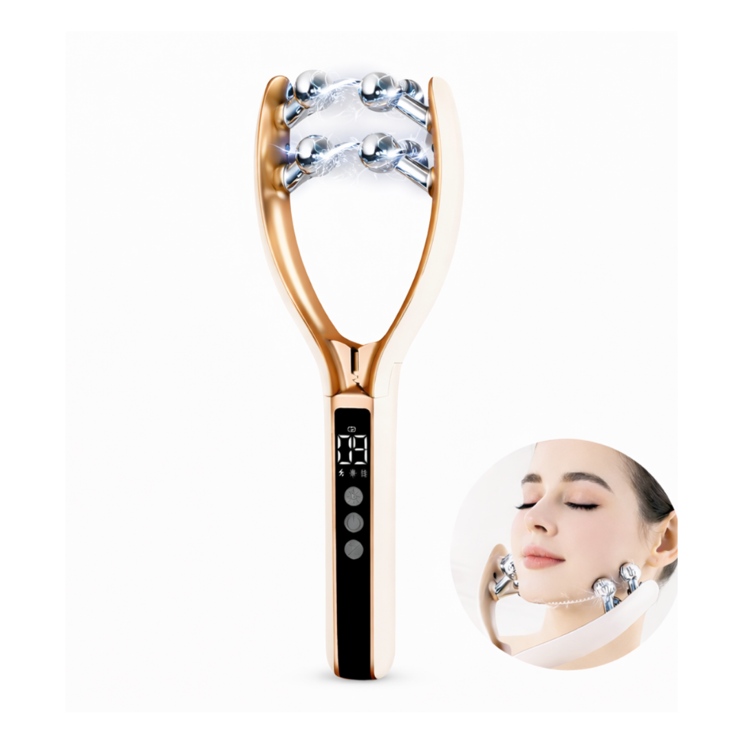 Aparat V-Shape pentru Sculptarea si Conturarea Fetei cu EMS RF si LED pentru Lifting