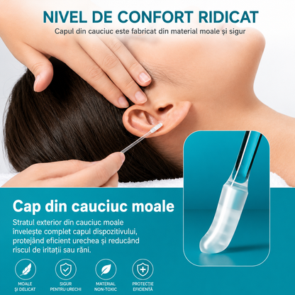 CleanWax™ Pro Bețișoare Adezive Reutilizabile pentru Curățarea Urechilor