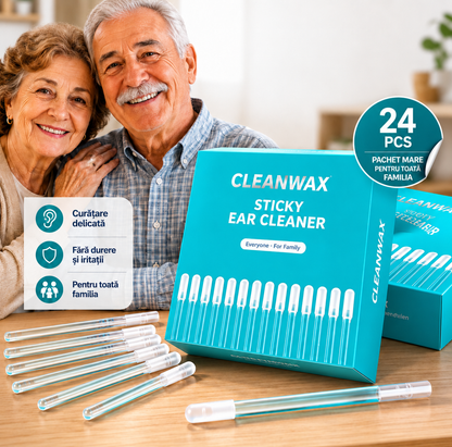 CleanWax™ Pro Bețișoare Adezive Reutilizabile pentru Curățarea Urechilor