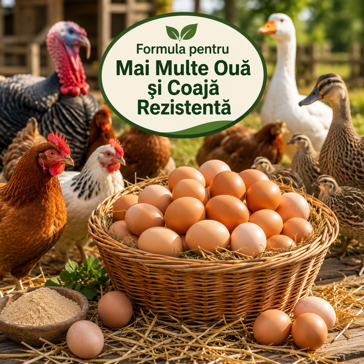 1+1 GRATIS Supliment Stimulator pentru Păsări de Curte 1 KG